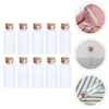 Vases 40 Pcs Wishing Bottle Craft Gift Glass Containers Food Delicate Bottles Clear Corks Mini Small Drifting Happy Candy Stopper