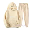 Survêtements pour hommes Mens Femmes Survêtement Mode Ess Sweatsuit Hommes Deux Pièces 22 Couleurs Pantalon Hiphop Mâle Streetwear Femmes Lettre Imprimer Costumes 2 Pièces