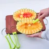 1pc Neue 4in1 Obst Werkzeug Drei-in-one Wassermelone Ball Digger Form Carving Messer Obst Cutter Set