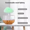 Autre maison jardin champignon humidificateur d'air conception de nuage de pluie veilleuse colorée diffuseur d'arôme USB diffuseur d'air brumisateur Machine HOME 400 ml 230625