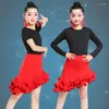 Desgaste de la etapa Salsa moderna Tango Vestido de salón Niño Niños Danza latina Rendimiento Ropa Ropa profesional