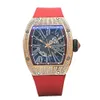 Montre automatique Richrd Mileres montres montres de sport nouvelles montres de luxe pour hommes série RM023 or 18 carats diamant original mode Wris XY15V