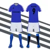 Autres articles de sport Kit d'équipe de football de sublimation Personnaliser Nom Numéro Maillot de football Uniforme Adulte Enfants 3X3 Ensembles d'entraînement Version vierge 230626