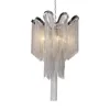 Chandeliers Nordic Post-modern Simple Wave Fringed Aluminum Chain Personality Restaurant Living Room Study Small Led Chandelier