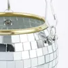 Fioriere Vasi 15 / 20cm Disco Ball Vasi da fiori Fioriere Piante sospese Vaso con catena Vasi da fiori per interni Vassoio per decorazione da parete Giardino Casa R230621