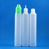 100 Sets/Lot 30ml UNICORN Plastic Dropper Bottles Child Proof Long Thin Tip PE Safe For e Liquid Vapor Juice e-Liquide 30 ml Xljmc