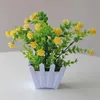 Planters Pots 1pc Artificial Potted Flowers Fake False Plants Desktop Ornaments Office Outdoor Garden Home In Pot Decoration R230621