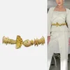 Belly Chains Belts Designer Belts For Women High Quality Luxury Elastic Gold Chain Belt Female Dress Fish Waistband Handwork Metal Easy Cummerbunds 230626