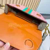 Vintage Designer Bag Hand Bag Women Crossbody Bags Classic Letter Printing Canvas Leather Shoulder Handbags Flap Cell Phone Pocket Clutch Purse Gold Hardware