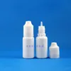 15 ML Dropper Bottle Plastic WHITE COLOR Opacity Bottle Double Proof Tamper Proof & Child Safe caps with thin nipple 100PCS Fohdd