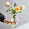 Planters Pots Nordic Retro Flower Creative Home Hydroponic Flower Pots Aromatherapy Bottle Office Table Decortion Glass Crafts R230621