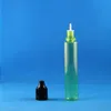 100 Pieces 30ML Plastic Dropper Bottle GREEN COLOR Highly transparent With Double Proof Caps Child Safety Thief Safe long nipples Msvdf