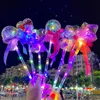 LED -lätta pinnar 5st LED Light Sticks Flashing Glow Magic Wands For Birthday Wedding Party Decor Glow Sticks Wedding Kids Gift Glow in the Dark 230625