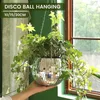 Planters Pots 15/20cm Disco Ball Flower Pot Planters Hanging Plants Pot With Chain Indoor Flower Pots Tray For Wall Decoration Garden Home