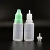 15 ML 100PCS High Quality Plastic Dropper Bottles With Tamper Proof Caps & Tips E juice Squeezable Match thin nipple Ibmwf