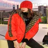 Damskie down parkas designerka damska damska puff kurtka z kapturem męskie zimowe parkas płaszcze kobiety noszą bawełnę po obu stronach kamizelka unisex płaszcz para