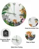 Horloges murales Jungle Animal dessin animé girafe éléphant pointeur lumineux horloge maison ornements rond silencieux salon décor