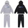 Trapstar Designer Sweat à sweat à sweat en deux pièces White and Blue Letters Broderie Sweat-shirt Pantalon de survêtement de mode