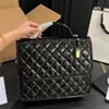 zaino firmato Borsa a tracolla borsa 22K Borsa postino di grande capacità in pelle verniciata Borsa moda in pelle Toast caviar borsa lussuosa nero rosa