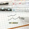 Cute Flower Retractable Gel Pen Transparent Black 0.5mm Ink Press Writing Simple School Students Stationery Office Gifts