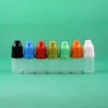 100 ensembles/lot 3 ml flacons compte-gouttes en plastique à l'épreuve des enfants longue pointe mince PE sans danger pour e liquide vapeur Vapt jus e-Liquide 3 ml Kcqdc