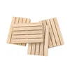 Couronnes de fleurs décoratives 1020pcs Mini Palette en Bois Boissons Carrées pour et Bière Froide Boissons Bars Restaurants Salons Bricolage Artisanat 230625