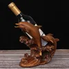 TABLETOP VIN RACKS Creative Crafts Harts Red Wine Holder Frame Dolphin Room Decoration Cattle Porslin Djurfigurer 230625