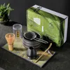 Broyeur à café Brosses Japonais Matcha Teaware Set Thé Brosse Stand Ensembles Song Dynasty Making Tools Room Leisure Gadgets 230626