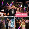 LED -lätta pinnar LED Glödskumpinnar Glödpinnar Cheer Tube Anpassade personliga pinnar Ljus upp batonger Wands Glow in the Dark Wedding Party 230625