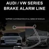 The alarm line inventory is sufficient, suitable for all AUDI/VW models The front and rear brake sensing lines and brake pads support customization