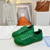 2023-Tasarım Ayakkabıları Spor Ayakkabıları Lüks Erkekler Kadınlar Günlük Ayakkabılar Yeşil Kauçuk Taban Spor Ayakkabıları Düz Paten Ayakkabısı Moda Optik Beyaz muhabbet kuşu 35-45