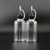100 st 50 ml PET Droper Bottle Needle Tip Metal Needle Cap High Transparent Squeezable Droper Bottles Vapor E Cig Juice UCRWC