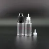 애완 동물 10ML Dropper 병 100 개/몫 어린이 증거 안전 매우 투명 플라스틱 Dropper 병 짜기 E 주스 Miuhm