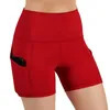 Yoga Outfit Gym Jogging Running Shorts Yoga Shorts Vrouwen Hoge Taille Lifting Push Up Strakke Sport Pocket Fitness Yoga korte Broek 230625