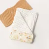 Newborn Muslin Minky Blankets Infant Windscreen Swaddling Wraps Swaddle Baby Cotton Printed Stroller Cover Blankets Breathable Soft Bath Towel Robes BC836