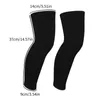 Joelheiras 2 peças protetores esportivos cinta respirável ANTI-UV ciclismo ao ar livre perna manga basquete