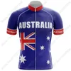 Wielershirts Tops Australië National Team Wielershirt Zomer Wielerkleding Heren Mountain Racefiets Shirts Racefiets Top MTB Maillot 230625