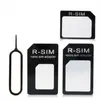 1000pcs/lot 4 In 1 Nano Micro SIM Kart Aksesuarları Adaptörü iPhone 4 4S 6 Samsung S4 S3 Perakende Kutusu