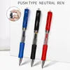 Plastisk hållbar kulspetspennar Studentkontor Stationery Writing Ball Point Pen Red Black Business Signature Annonsera Gift Th0379