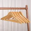 Houten Hanger Multifunctionele Volwassen Verdikte Antislip Hangers Thuis Garderobe Drogen Kleding Opbergrek JN26