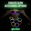 LED Light Sticks Phids dla dzieci dorośli świecą w ciemnych okularach Zestaw Bransoletki Złącza Naszyjki 12 -godzinne Świeci na imprezę 230625