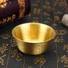 Bowls Gift Bowl Furnishing Articles Rice Smooth Temple Home Goods Buddhism Creative Copper Worship Crafting Supplies