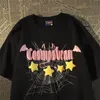 Camiseta feminina Hip Hop Dark Gothic Demon Bat Wings estampada camisetas manga curta com decote em O Streetwear moda oversized cartoon camisetas Harajuku 230625