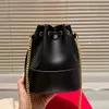 10A Designer Fuchsia Bucket Bags Para Mulheres Bolsa de Noite de Luxo Senhoras Corrente Bolsas de Ombro Grande Capacidade Bolsa de Compras Moda Carteiras de Cor Sólida