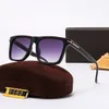 클래식 라운드 선글라스 톰 브랜드 포드 디자이너 UV400 안경 메탈 블랙 프레임 선글라스 남성 여성 미러 선글라스 폴라로이드 렌즈 박스 포함