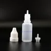15 ML 100PCS High Quality Plastic Dropper Bottles With Tamper Proof Caps & Tips E juice Squeezable Match thin nipple Apvru