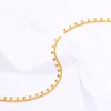 Cadena de pie de playa de verano para mujer, tobillera geométrica con borlas de lentejuelas, Color oro real de 18 quilates, bonito regalo de joyería
