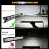 LED Work Light 20inch 180w Ultra-thin Single Row LED Light Bar Suitable For Off-road Car SUV Trucks Tractor Fog Lights 12V/24V Spot Flood Light Bar waterproof