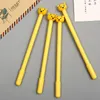 30pcs Factory Direct Creative Yellow Bear Gel Pen Cute Cartoon Black Signature