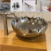 Keramische wastafel badkamer wastafels zilver/goud bloemvorm keramische gootsteengoed aantal Mkjvw